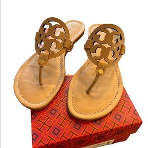 Tory Burch Miller Calf Leather size 10 Sandals